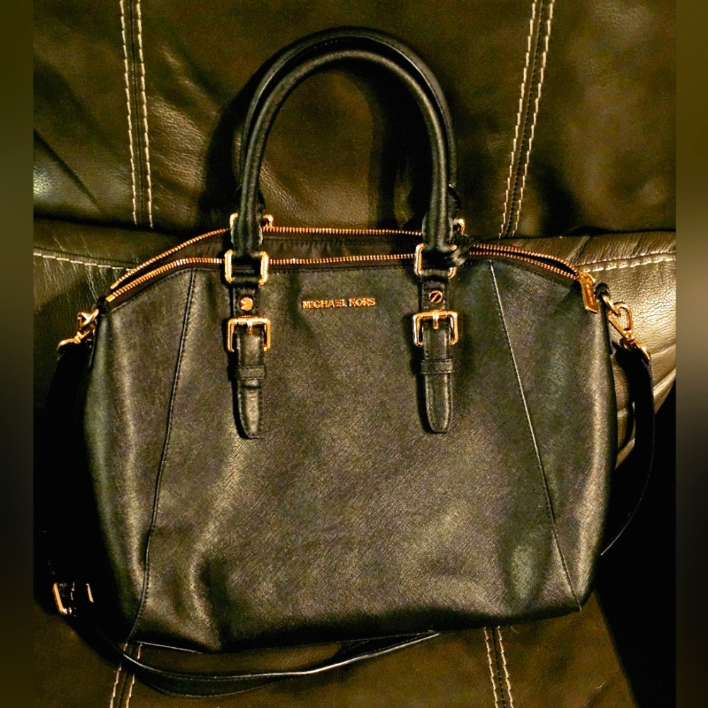 Medium Saffiano Leather Satchel